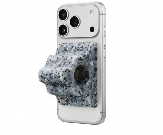 Аксесуар для iPhone, який поєднує ручку і підставку,Hikawa Phone Grip & Stand Color: Crater